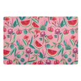 thumbnail image 1 of Yayeee Doormat for Inside 20"x32" Absorbent Low-Profile Washable Non-Slip Rubber Backed Entryway Rug, Pink Tropical Pattern, 1 of 8