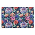 thumbnail image 1 of Yayeee Doormat for Inside 20"x32" Absorbent Low-Profile Washable Non-Slip Rubber Backed Entryway Rug, Puprle Ethereal Floral Harmony, 1 of 8