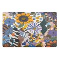 thumbnail image 1 of Yayeee Doormat for Inside 20"x32" Absorbent Low-Profile Washable Non-Slip Rubber Backed Entryway Rug, Purple Flowers, 1 of 8