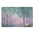 thumbnail image 1 of Yayeee Doormat for Inside 20"x32" Absorbent Low-Profile Washable Non-Slip Rubber Backed Entryway Rug, Purple Forest Scene, 1 of 8