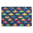 thumbnail image 1 of Yayeee Doormat for Inside 20"x32" Absorbent Low-Profile Washable Non-Slip Rubber Backed Entryway Rug, Rainbow Space Cat, 1 of 8