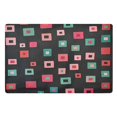 thumbnail image 1 of Yayeee Doormat for Inside 20"x32" Absorbent Low-Profile Washable Non-Slip Rubber Backed Entryway Rug, Red Block Pattern, 1 of 8
