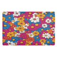 thumbnail image 1 of Yayeee Doormat for Inside 20"x32" Absorbent Low-Profile Washable Non-Slip Rubber Backed Entryway Rug, Red Whimsical Floral, 1 of 8