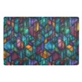 thumbnail image 1 of Yayeee Doormat for Inside 20"x32" Absorbent Low-Profile Washable Non-Slip Rubber Backed Entryway Rug, Stained Glass Pattern, 1 of 8