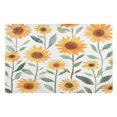 thumbnail image 1 of Yayeee Doormat for Inside 20"x32" Absorbent Low-Profile Washable Non-Slip Rubber Backed Entryway Rug, Sunflowers and Leaves Pattern, 1 of 8