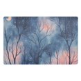 thumbnail image 1 of Yayeee Doormat for Inside 20"x32" Absorbent Low-Profile Washable Non-Slip Rubber Backed Entryway Rug, Trees in The Night, 1 of 8