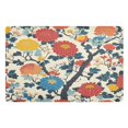 thumbnail image 1 of Yayeee Doormat for Inside 20"x32" Absorbent Low-Profile Washable Non-Slip Rubber Backed Entryway Rug, Vibrant Japanese Flowers, 1 of 8