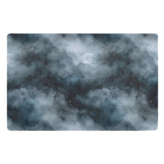 Yayeee Doormat for Inside 20"x32" Absorbent Low-Profile Washable Non-Slip Rubber Backed Entryway Rug, Watercolor Sky Pattern