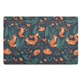 thumbnail image 1 of Yayeee Doormat for Inside 20"x32" Absorbent Low-Profile Washable Non-Slip Rubber Backed Entryway Rug, Whimsical Foxes Pattern, 1 of 8