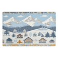 thumbnail image 1 of Yayeee Doormat for Inside 20"x32" Absorbent Low-Profile Washable Non-Slip Rubber Backed Entryway Rug, Winter Village Serenity, 1 of 8