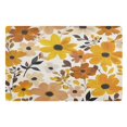 thumbnail image 1 of Yayeee Doormat for Inside 20"x32" Absorbent Low-Profile Washable Non-Slip Rubber Backed Entryway Rug, Yellow Flowers, 1 of 8
