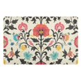 thumbnail image 1 of Yayeee Doormat for Indoor Entrance 32" x 20" Non Slippery Floor Rug, Beige Red Floral, 1 of 8