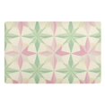 thumbnail image 1 of Yayeee Doormat for Inside 20"x32" Absorbent Low-Profile Washable Non-Slip Rubber Backed Entryway Rug, Beige Symmetrical Stars, 1 of 8