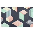 thumbnail image 1 of Yayeee Doormat for Indoor Entrance 32" x 20" Non Slippery Floor Rug, Black Cubes, 1 of 8