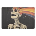 thumbnail image 1 of Yayeee Doormat for Indoor Entrance 32" x 20" Non Slippery Floor Rug, Black Skeleton, 1 of 8