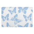 thumbnail image 1 of Yayeee Doormat for Indoor Entrance 32" x 20" Non Slippery Floor Rug, Blue Butterfly, 1 of 8