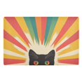 thumbnail image 1 of Yayeee Doormat for Indoor Entrance 32" x 20" Non Slippery Floor Rug, Colorful Black Cat, 1 of 8
