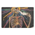 thumbnail image 1 of Yayeee Doormat for Indoor Entrance 32" x 20" Non Slippery Floor Rug, Colorful Skeleton Sun, 1 of 8