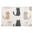 thumbnail image 1 of Yayeee Doormat for Indoor Entrance 32" x 20" Non Slippery Floor Rug, Cute Cartoon Cats, 1 of 8
