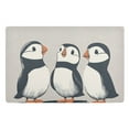 thumbnail image 1 of Yayeee Doormat for Indoor Entrance 32" x 20" Non Slippery Floor Rug, Cute Puffin, 1 of 8