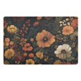 thumbnail image 1 of Yayeee Doormat for Indoor Entrance 32" x 20" Non Slippery Floor Rug, Dark Floral Pattern, 1 of 8
