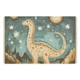 thumbnail image 1 of Yayeee Doormat for Indoor Entrance 32" x 20" Non Slippery Floor Rug, Dinosaur with Stars, 1 of 8