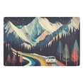 thumbnail image 1 of Yayeee Doormat for Inside 20"x32" Absorbent Low-Profile Washable Non-Slip Rubber Backed Entryway Rug, Evening Mountain Road, 1 of 8