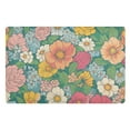thumbnail image 1 of Yayeee Doormat for Indoor Entrance 32" x 20" Non Slippery Floor Rug, Floral Pattern, 1 of 8