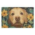 thumbnail image 1 of Yayeee Doormat for Indoor Entrance 32" x 20" Non Slippery Floor Rug, Flowers and Dog, 1 of 8
