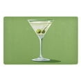 thumbnail image 1 of Yayeee Doormat for Indoor Entrance 32" x 20" Non Slippery Floor Rug, Green Martini Glass, 1 of 8