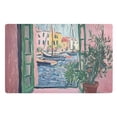 thumbnail image 1 of Yayeee Doormat for Inside 20"x32" Absorbent Low-Profile Washable Non-Slip Rubber Backed Entryway Rug, Green Window Sea, 1 of 8