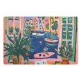 thumbnail image 1 of Yayeee Doormat for Inside 20"x32" Absorbent Low-Profile Washable Non-Slip Rubber Backed Entryway Rug, Green Window, 1 of 8