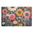thumbnail image 1 of Yayeee Doormat for Indoor Entrance 32" x 20" Non Slippery Floor Rug, Large Colorful Flowers, 1 of 8