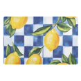 thumbnail image 1 of Yayeee Doormat for Indoor Entrance 32" x 20" Non Slippery Floor Rug, Lemon Checkered, 1 of 8