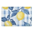 thumbnail image 1 of Yayeee Doormat for Indoor Entrance 32" x 20" Non Slippery Floor Rug, Light Blue Lemon, 1 of 8