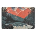 thumbnail image 1 of Yayeee Doormat for Indoor Entrance 32" x 20" Non Slippery Floor Rug, Mountains at Dawn, 1 of 8