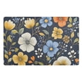thumbnail image 1 of Yayeee Doormat for Indoor Entrance 32" x 20" Non Slippery Floor Rug, Navy Floral Pattern, 1 of 8