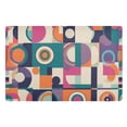 thumbnail image 1 of Yayeee Doormat for Indoor Entrance 32" x 20" Non Slippery Floor Rug, Orange Geometric, 1 of 8