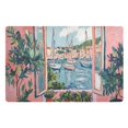 thumbnail image 1 of Yayeee Doormat for Indoor Entrance 32" x 20" Non Slippery Floor Rug, Pink Boat, 1 of 8