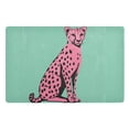 thumbnail image 1 of Yayeee Doormat for Indoor Entrance 32" x 20" Non Slippery Floor Rug, Pink Cheetah, 1 of 8