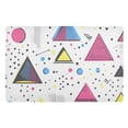 thumbnail image 1 of Yayeee Doormat for Indoor Entrance 32" x 20" Non Slippery Floor Rug, Pink Simple Shapes, 1 of 8