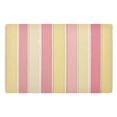 thumbnail image 1 of Yayeee Doormat for Indoor Entrance 32" x 20" Non Slippery Floor Rug, Pink and Yellow Striped Pattern, 1 of 8