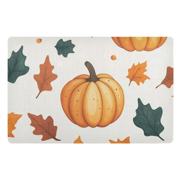 Yayeee Doormat for Indoor Entrance 32" x 20" Non Slippery Floor Rug, Pumpkins Patten