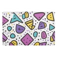 thumbnail image 1 of Yayeee Doormat for Indoor Entrance 32" x 20" Non Slippery Floor Rug, Purple Retro Pattern, 1 of 8