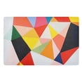 thumbnail image 1 of Yayeee Doormat for Indoor Entrance 32" x 20" Non Slippery Floor Rug, Purple Triangles, 1 of 8