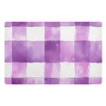 thumbnail image 1 of Yayeee Doormat for Indoor Entrance 32" x 20" Non Slippery Floor Rug, Purple and White Pattern, 1 of 8