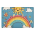 thumbnail image 1 of Yayeee Doormat for Indoor Entrance 32" x 20" Non Slippery Floor Rug, Rainbow with Stars, 1 of 8