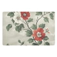 thumbnail image 1 of Yayeee Doormat for Indoor Entrance 32" x 20" Non Slippery Floor Rug, Red Floral Pattern, 1 of 8
