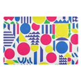 thumbnail image 1 of Yayeee Doormat for Indoor Entrance 32" x 20" Non Slippery Floor Rug, Red Retro Shapes, 1 of 8