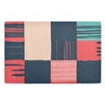 thumbnail image 1 of Yayeee Doormat for Indoor Entrance 32" x 20" Non Slippery Floor Rug, Red Teal Plaid, 1 of 8